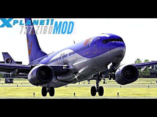 X-Plane 11 - 737ZiboMod - Marrakesh - Madeira - Reshade - (UltrRealistic)