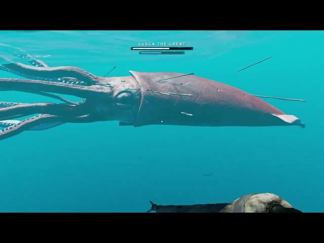 GIANT SQUID BOSS FIGHT | Stranded Deep (PS4) Easy Strategy