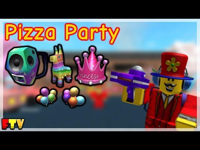 HOW TO GET ALL THE PIZZA PARTY EVENT ITEMS ON ROBLOX!