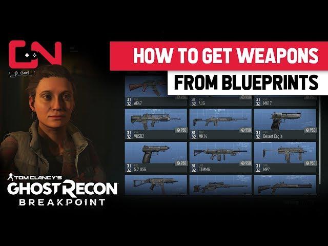 Ghost Recon Breakpoint - How to get / Craft weapons from Blueprints