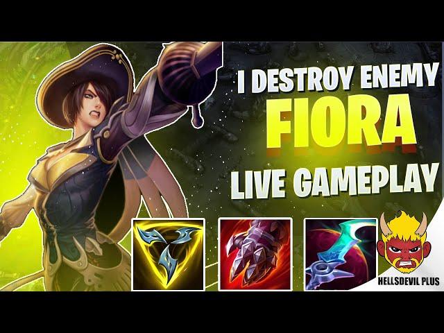 I DESTROYED The Enemy With Fiora! - Wild Rift HellsDevil Plus Gameplay