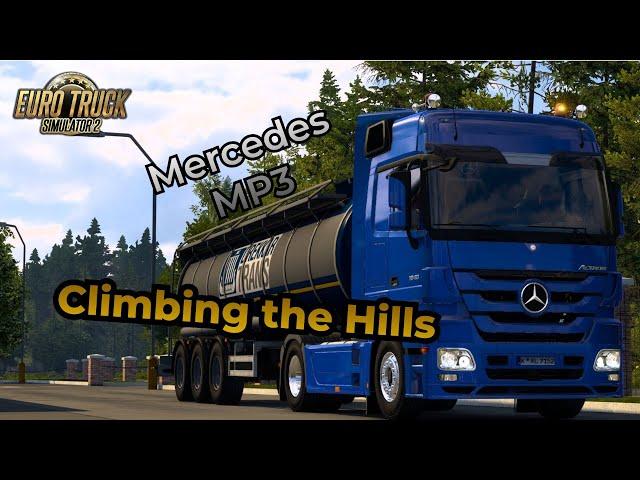 ETS2 | Climbing the Hills of Rheinland-Pfalz/Heilbronn Map | Mercedes MP3 V8 with Realistic Sound 