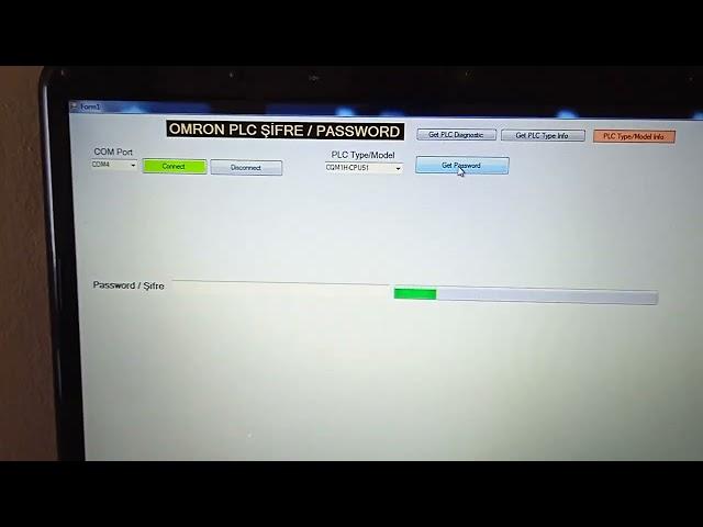Omron PLC Şifre Password Crack Bulucu
