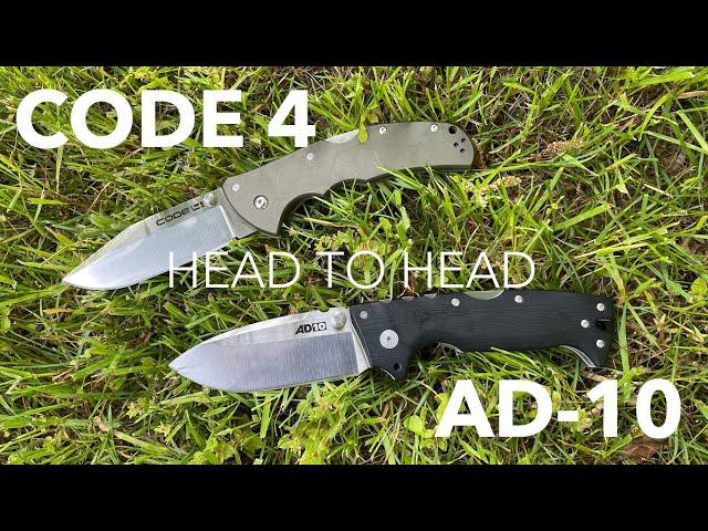 Cold Steel Head to Head:  Code 4 vs AD-10 Review