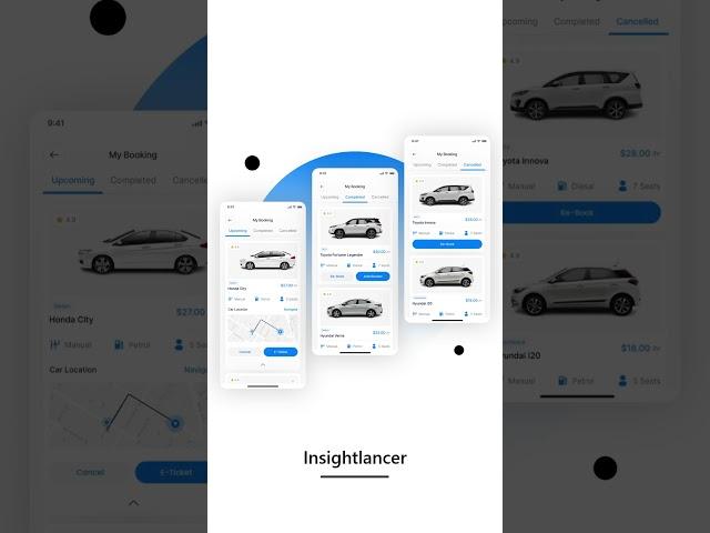 Car Rental App UI Design | Figma UIUX Design | App UI Design