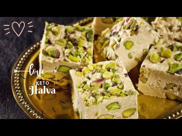 How to make a Keto Halva with pistachio nuts - (vegan & gluten free)