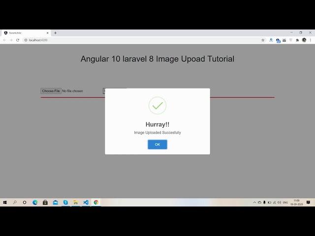 Angular 10 laravel 8 Image Upload Working Example