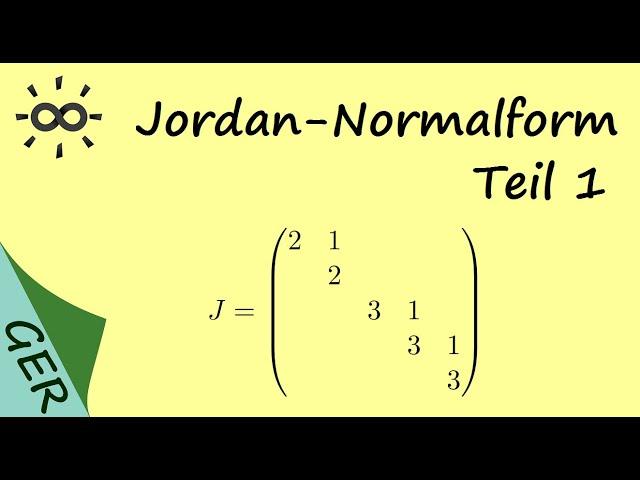 Jordan-Normalform - Teil 1 - Überblick