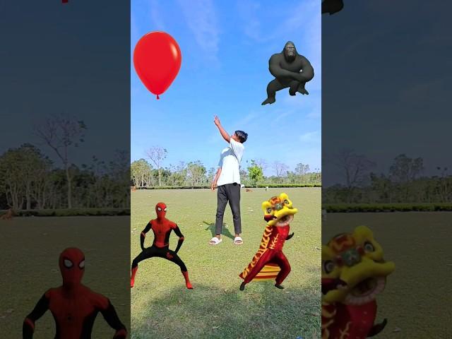 Talking Balloons to Barongsai, Spiderman, Gorilla, Girl's - Funny vfx magic video