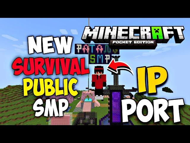  best minecraft public smp ip port 1.21+ minecraft server | 24/7 online | free to join 🫎