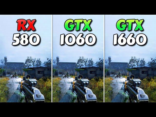 RX 580 vs GTX 1060 vs GTX 1660 - Test in 12 Games + FSR 3.1 Frame Generation