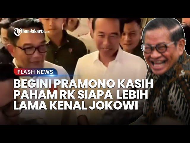 Respon Pramono Anung Kasih Paham Ridwan Kamil Soal Siapa Lebih Lama Kenal Jokowi