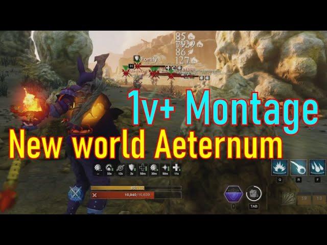 1v15 in New World Aeternum Montage 18 | Wait for it!