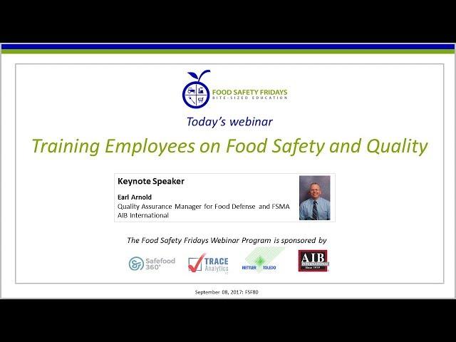 Training Employees on Food Safety and Quality