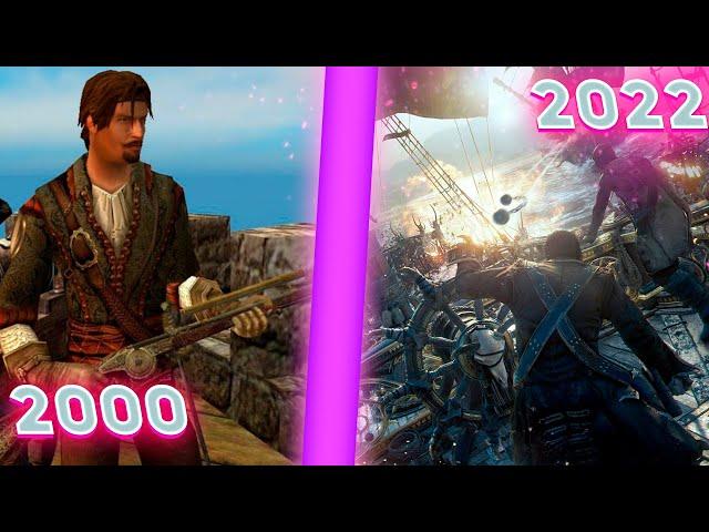 PIRATE GAME EVOLUTION 2000-2021 | Sea dogs 2000 - Skull and bones 2021