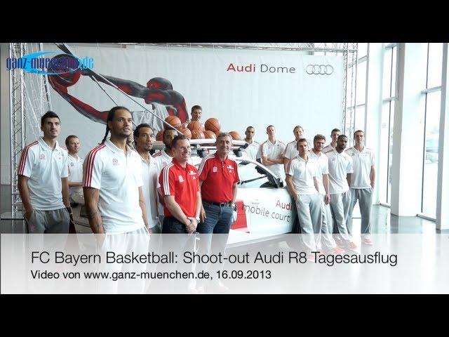 FC Bayern Basketball: Chevon Troutman gewinnt Shoot-out um einen Audi R8 Tagesausflug