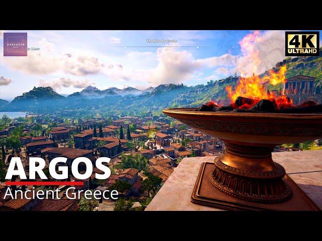 Walking in the Ancient Greek City of Argos [ Assassin's Creed: Odyssey - 4K Ultra Max Graphics ]