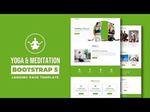 Bootstrap 5 Yoga and Meditation Website Design