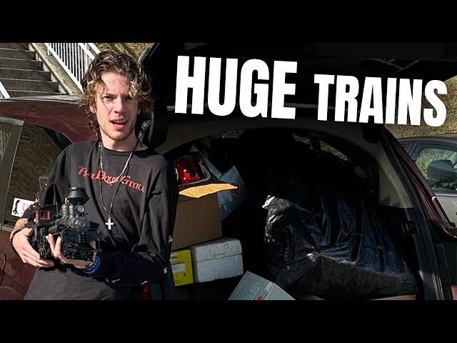 I Filled My Car With HUGE Trains...