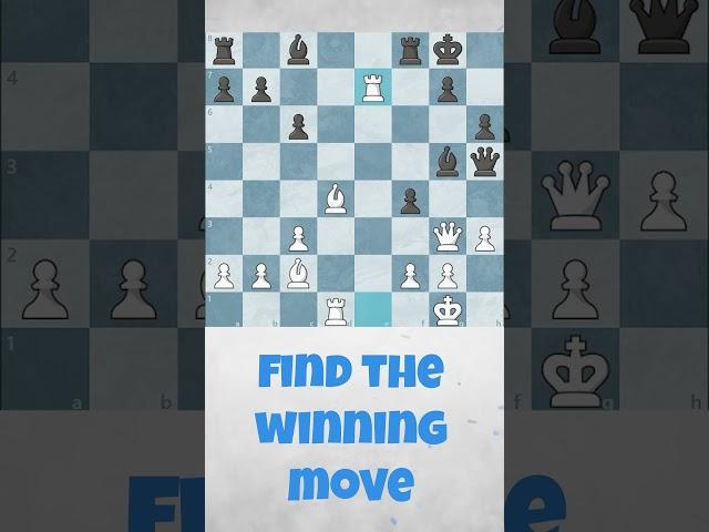 Excercise - Find The Winning Move #chesspuzzle #chess