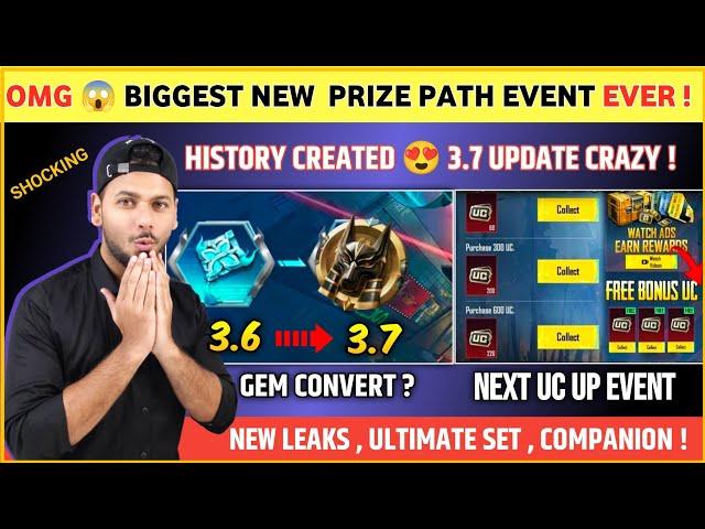 SHOCKING  Biggest Next Prize Path Event | Next Ultimate Set | Next UC Up Event | Bgmi 3.7 Update