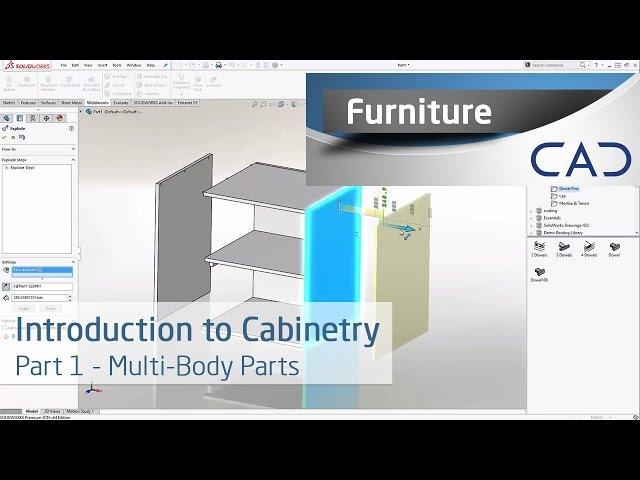 Introduction To Cabinetry Within SolidWorks Part 1: Multi-bodies