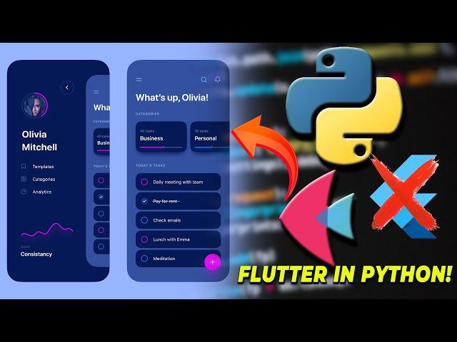 Build a complete mobile | Desktop | Web app with Python - Python Flet(Flutter)  tutorial