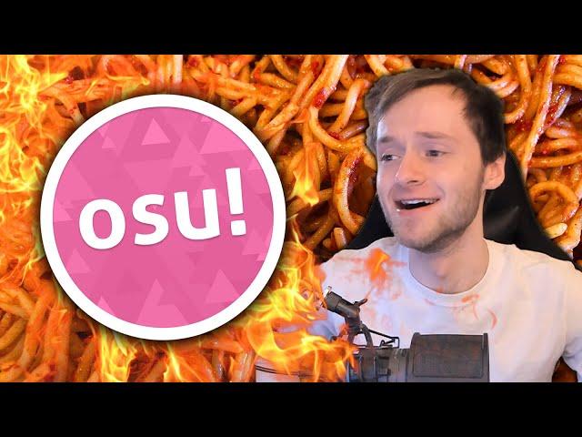 Eating Insanely Spicy Noodles If I Don't FC (osu! CHALLENGE)