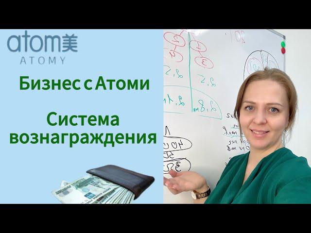 Маркетинг Атоми. Система вознаграждения. Сколько можно заработать с Атоми.