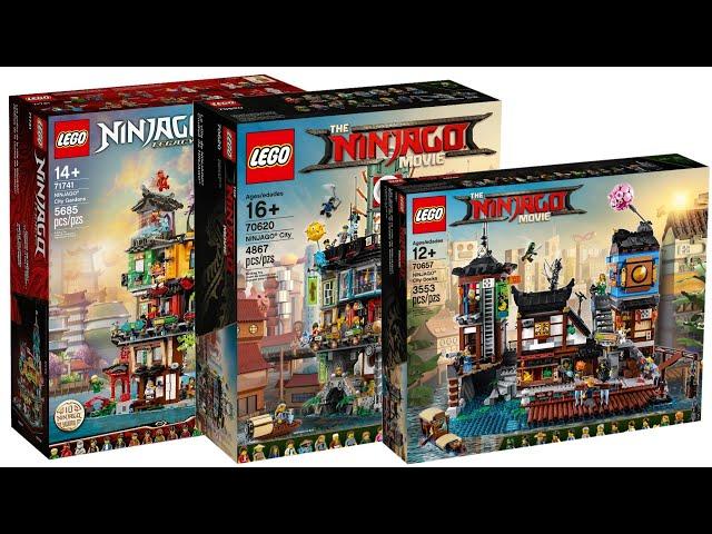 All LEGO Ninjago City Sets 2019 2021 Compilation/Collection Speed Build