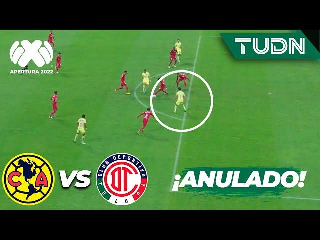 ¡ANULADO! Henry marca en fuera de juego | América 1-1 Toluca | Liga Mx AP2022 - Semis VUELTA | TUDN