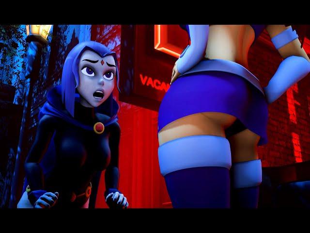 Teen Titans | Raven and Starfire Switch Bodies (SFM) (Sub Esp)