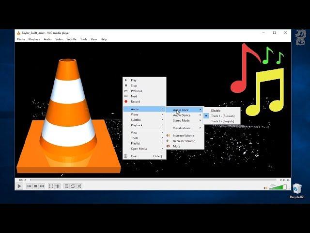 How to change audio language in vlc media player