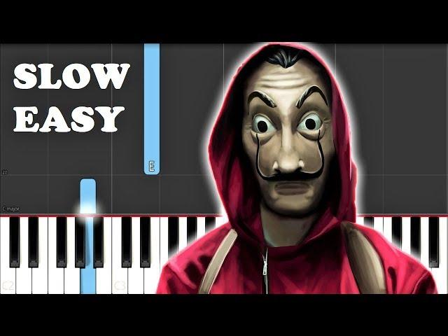 La Casa De Papel - Bella Ciao (SLOW EASY PIANO TUTORIAL) @Showguypianotutorials