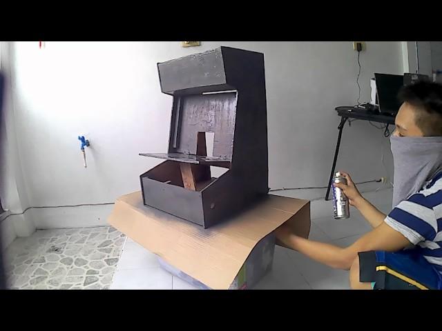 Retro Wizard Bartop Arcade Machine - Spray Painting