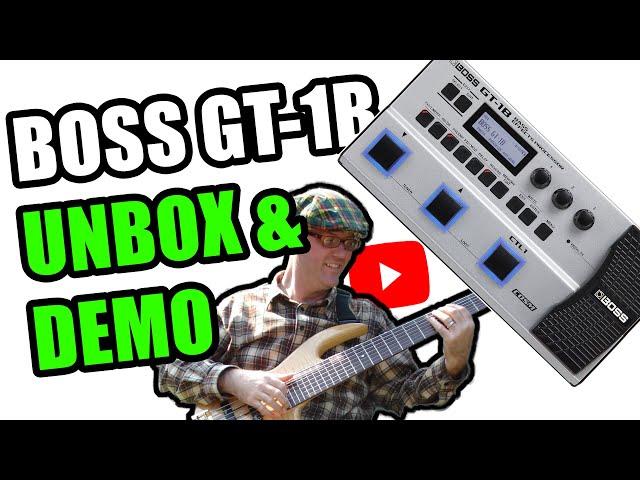 BOSS GT-1B Bass Effects Pedal Review, Unboxing, and DEMO - Bass Guitar FX