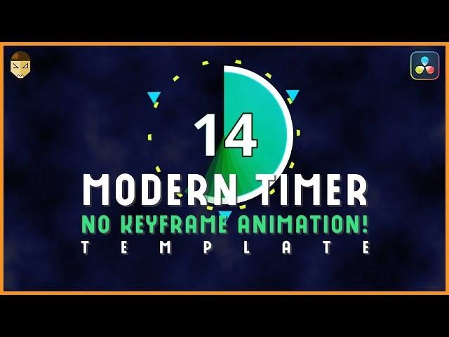 Modern Countdown Timer Template DaVinci Resolve