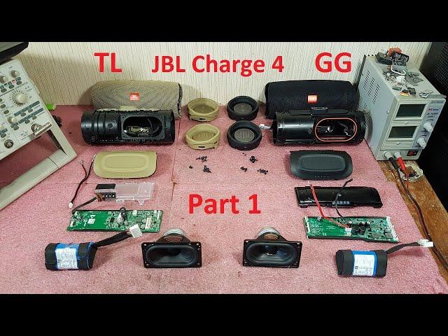 JBL Charge 4 TL и GG разница, ремонт, разборка, оригинал, сравнение, проблемы, запчасти Part 1