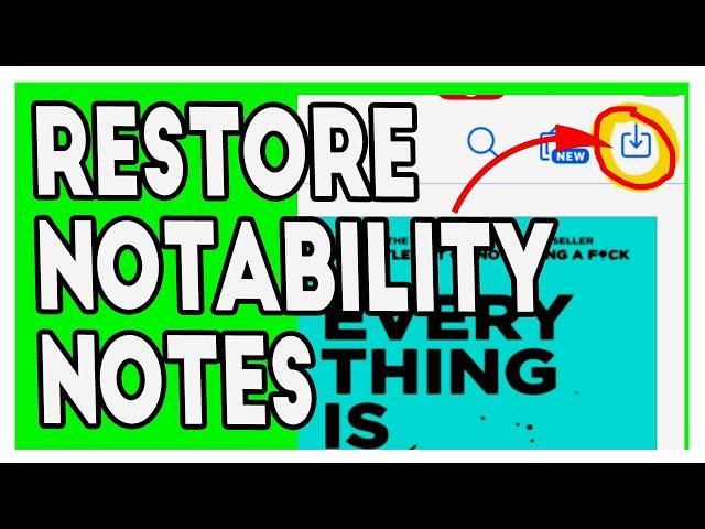 How to Restore Notability notes from iCloud - How to Browser