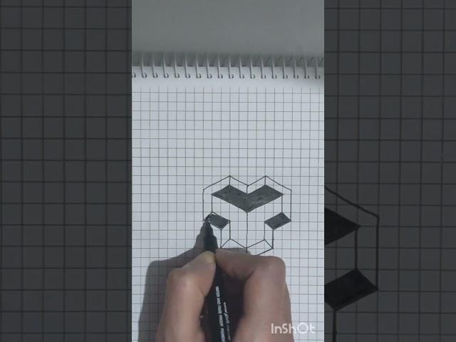 Colorful Geometric Drawing | Easy Grid Art Design#art