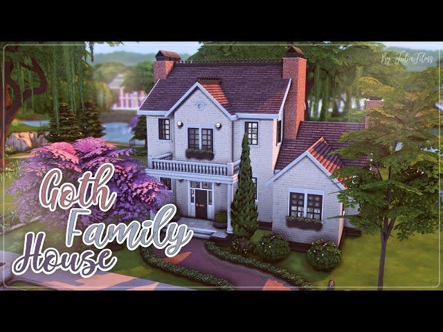 Дом Семьи Гот│Строительство│Goth Family House│SpeedBuild│NO CC [The Sims 4]