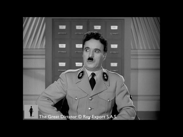 Charlie Chaplin - When dictators meet - (Hynkel receives Napaloni, The Great Dictator)