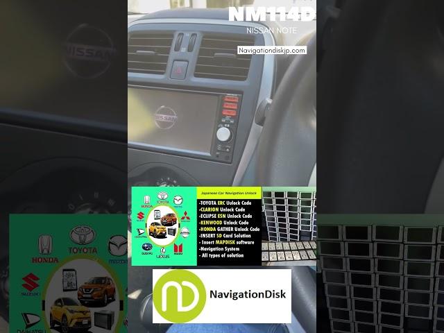 Nissan NOTE NM114D radio sd card Solution