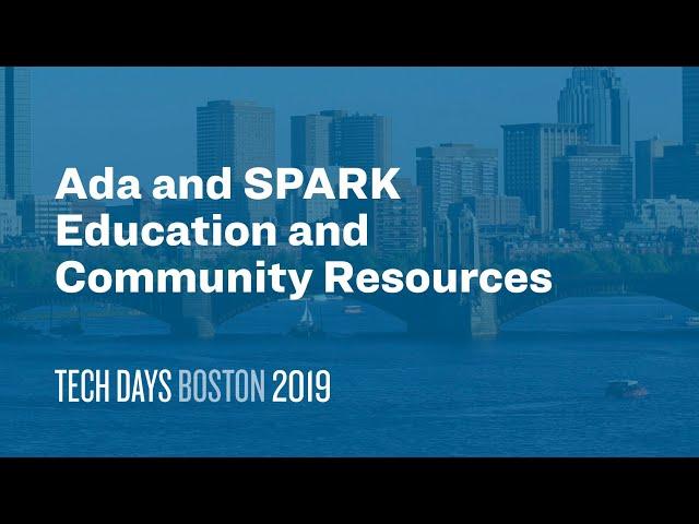 Ada and SPARK Education and Community Resources