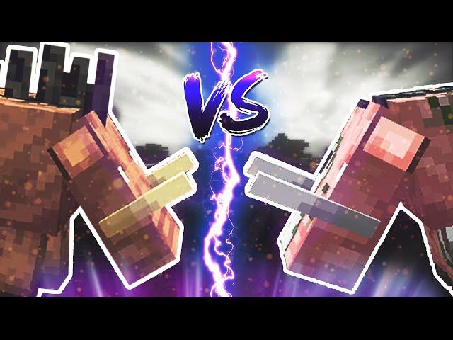 Hoglin vs Zoglin - Minecraft Mob Battle