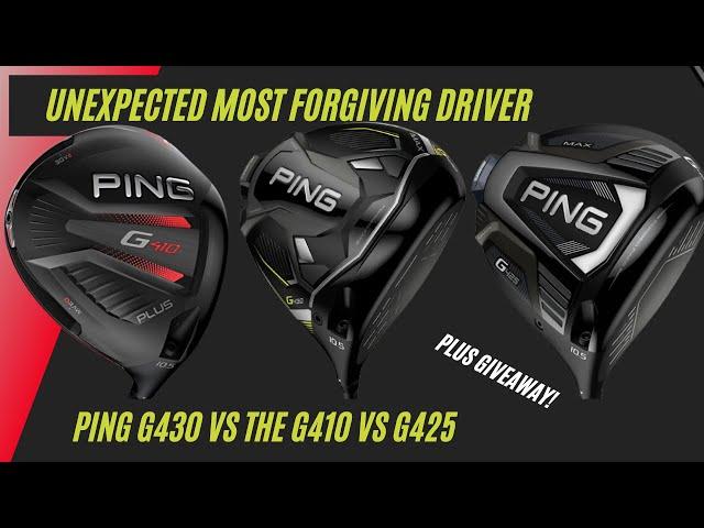 MOST FORGIVING DRIVER EVER?? PING G430 VS G410 VS G425 | GIVEAWAY | BEST DRIVER 2022