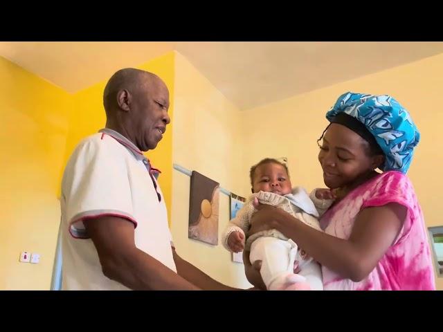 BABY MEETS HER GRANDPA FOR THE FIRST TIME *Emotional* | Miss Trudy Suprises my daughter with this!