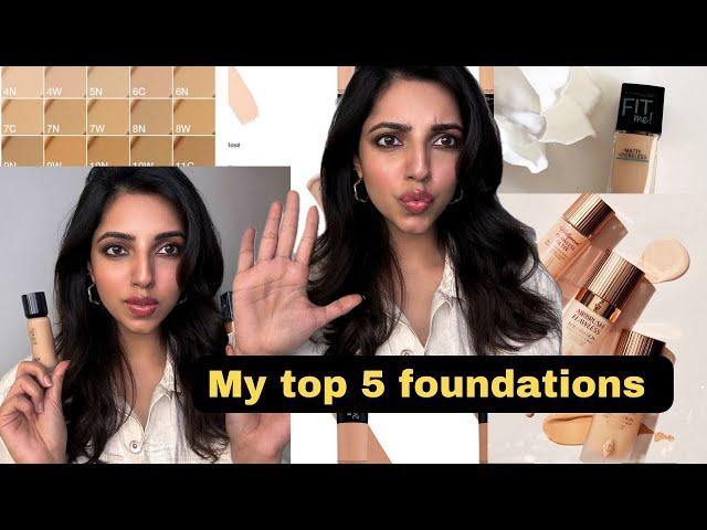 My Top 5 Foundations for Indian Skin 🫶