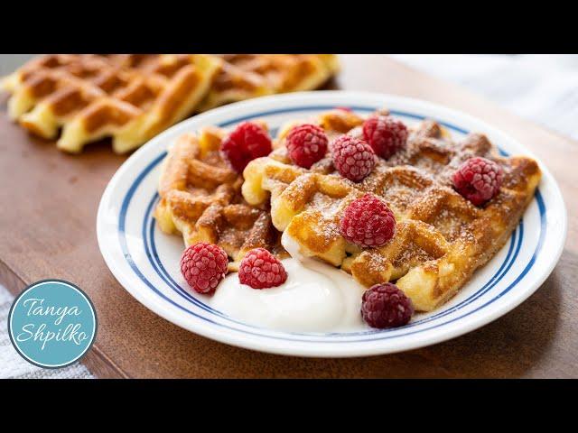 ТВОРОЖНЫЕ ВАФЛИ необыкновенно легкие | Запеченные Сырники | Farmer's Cheese (Tvorog) Waffles