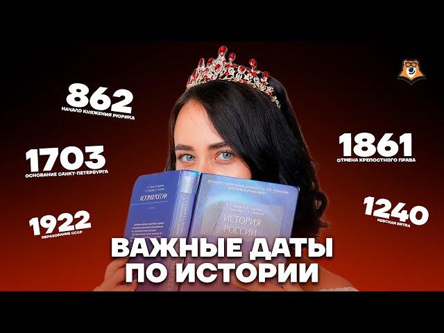 Все даты для экзамена | История ЕГЭ 2023 | Умскул